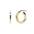 Gold Oval Round Earrings with Bar Clasp