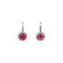 White Gold Earrings with Rubies - Elegance and Passion in Every Detail