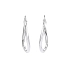 White Gold Round Earrings