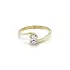Gold Engagement Ring with Zircon