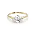 Gold Engagement Ring with Zircon