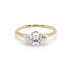 Gold Engagement Ring with Zircon