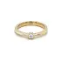 Gold Engagement Ring with Zircon