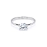 Engagement Ring with White Gold Zircon