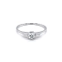Engagement Ring with White Gold Zircon