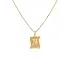 Gold Pendant Letter N
