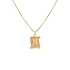 Gold Pendant Letter N