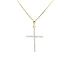 Golden Cross with Zircons