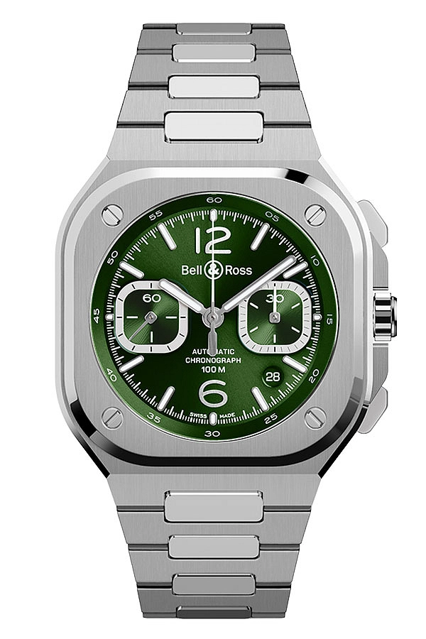 Bell & Ross BR 05 Chrono Green Steel BR05C-GN-ST/SST