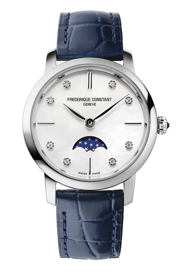 Frederique Constant Slimline Ladies Moonphase FC-206MPWD1S6