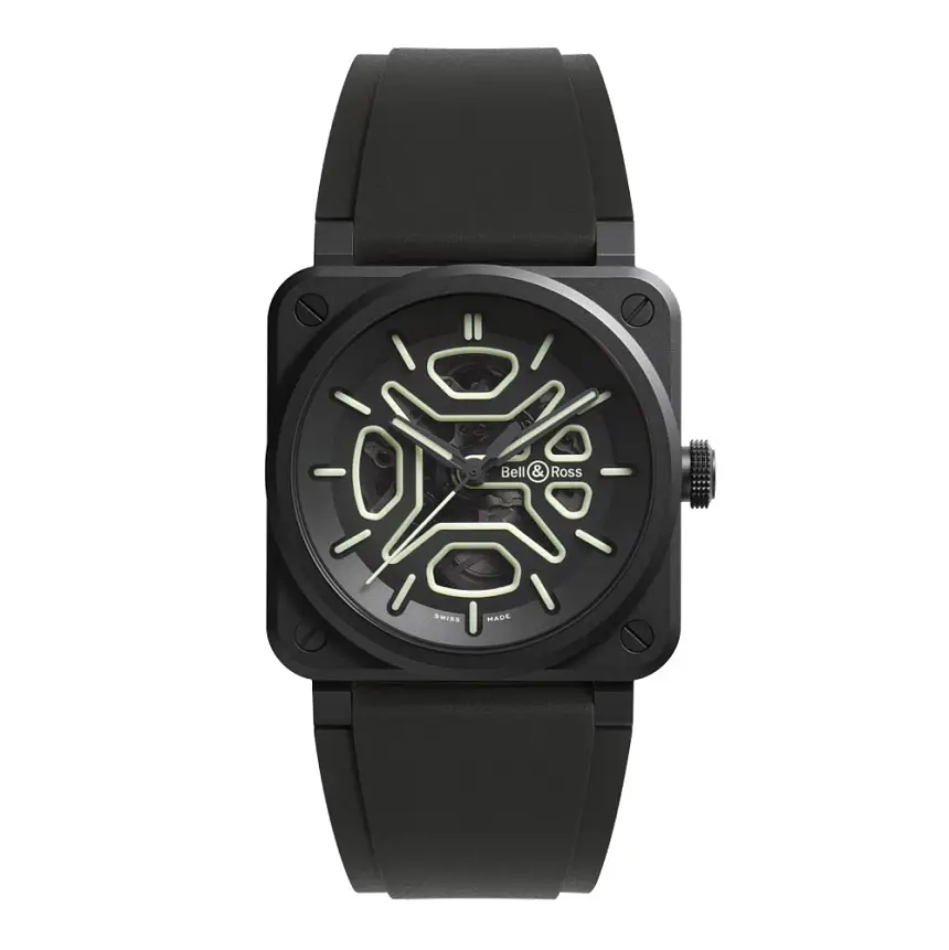 Bell & Ross BR-03 Skeleton Lum Ceramic BR03A-LM-SKCE/SRB