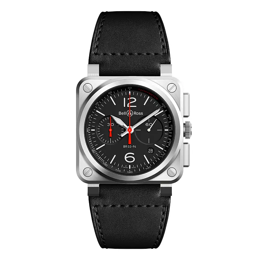 Bell & Ross Black Steel BR0394-BLC-ST/SCA
