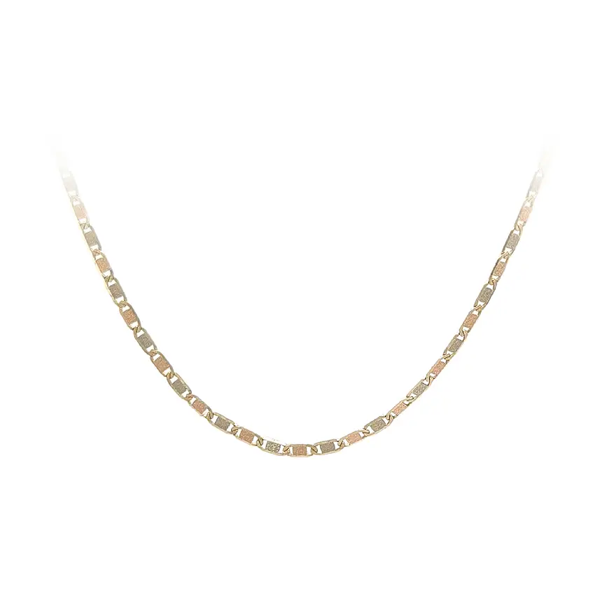 Two-Tone Razor Link Chain