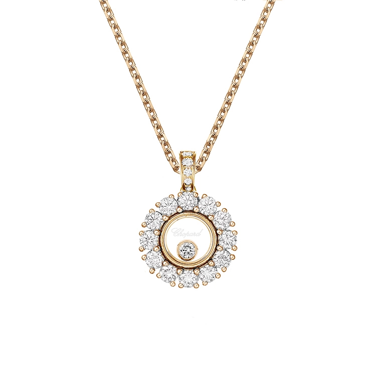 Gold Pendant Chopard Happy Diamonds 79A609-5001