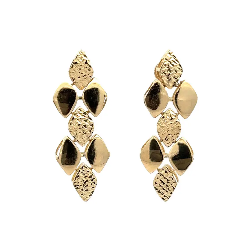 Gold dangle earrings