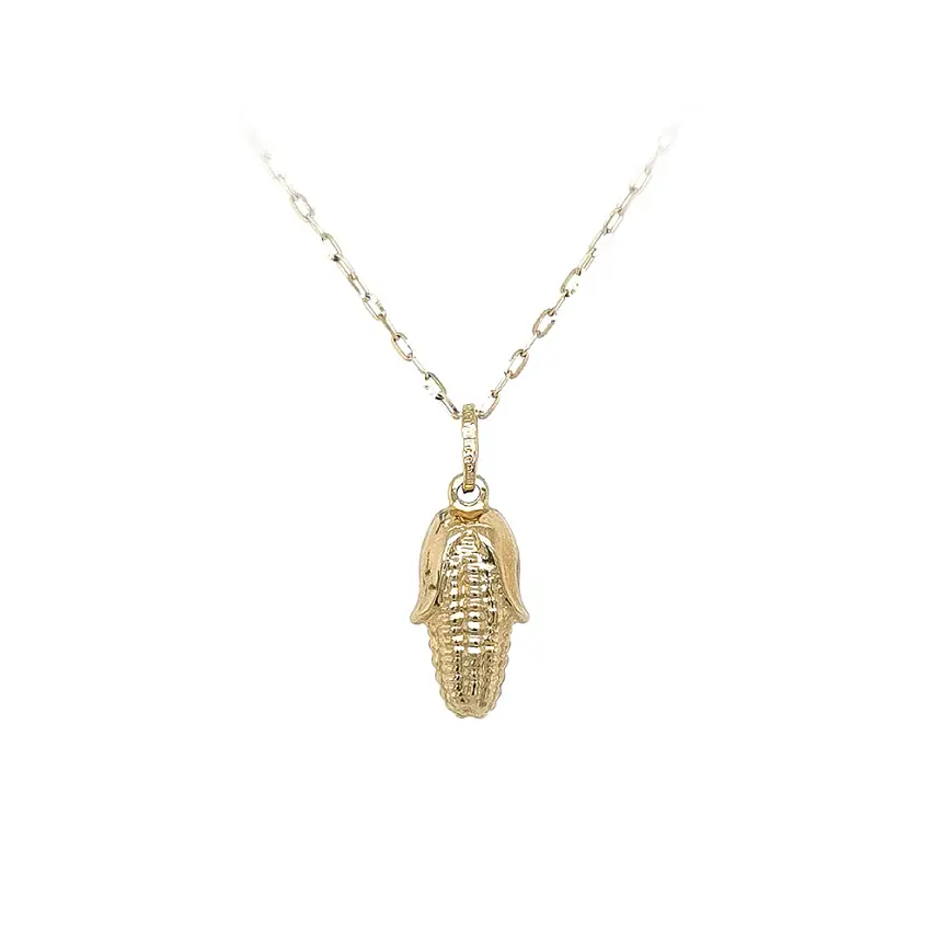 Golden Corn Ear Pendant