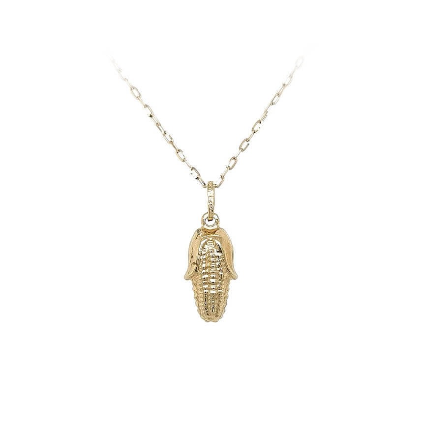 Golden Corn Ear Pendant