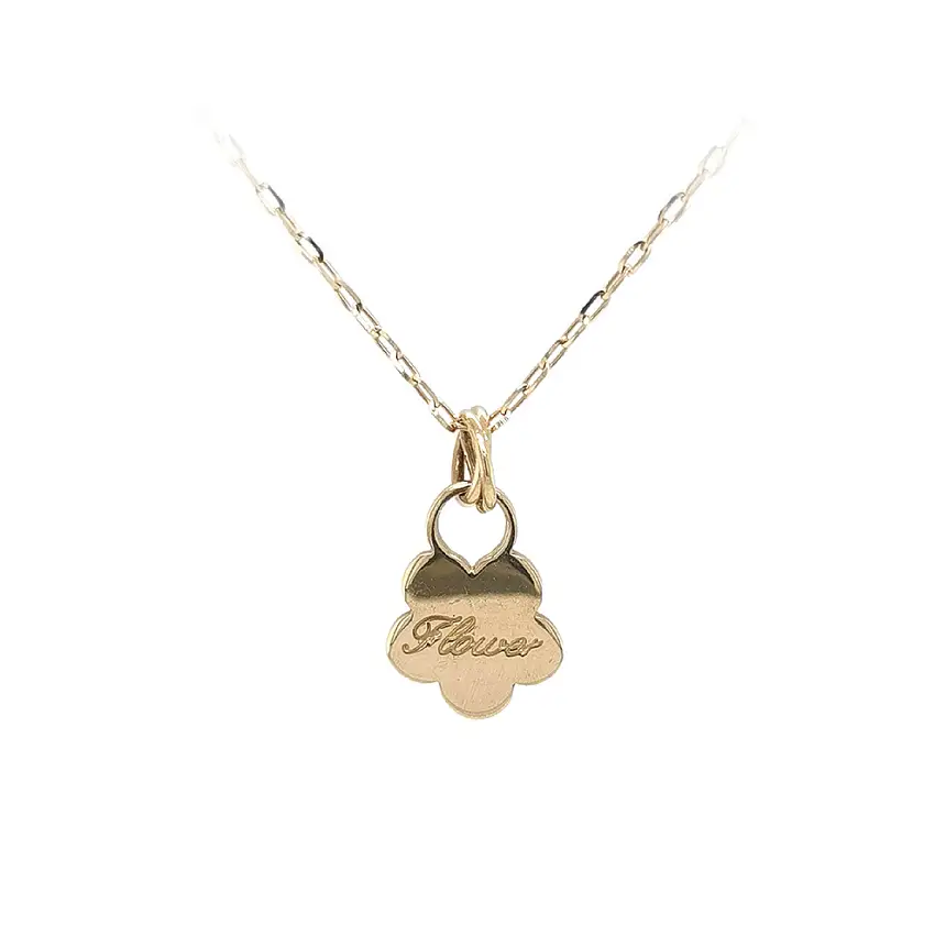 Timeless Pendant with Flower Motif