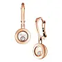 Gold Earrings Chopard Happy Diamonds 83A017-5301