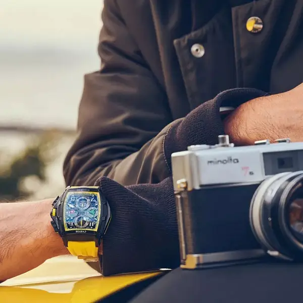 Cvstos Chrono Black Steel Yellow B00107.4102001