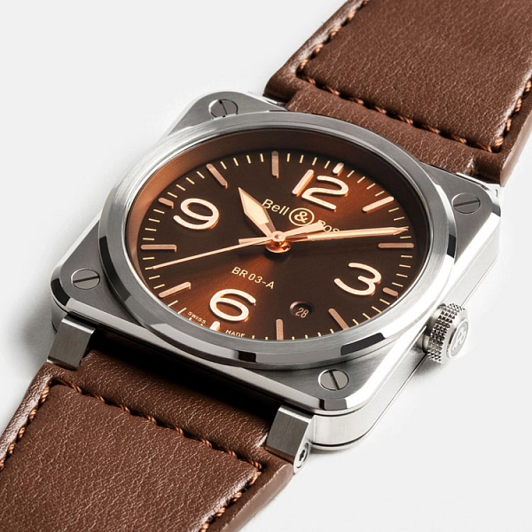 Bell & Ross New BR 03 Golden Heritage BR03A-GH-ST/SCA