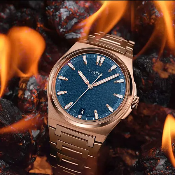 Cap Antarctique Moun Erebus Deep Blue Full Rose Gold 5N 1540-P/S