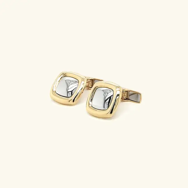 Gold Combination Cufflinks