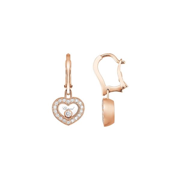 Gold Earrings Chopard Happy Diamonds 83A054-5401