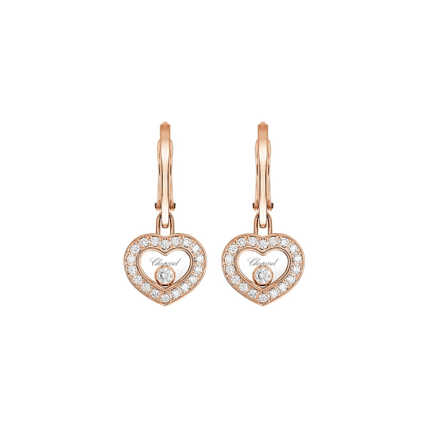 Gold Earrings Chopard Happy Diamonds 83A054-5401
