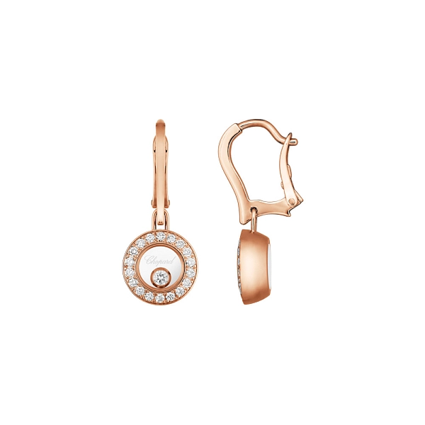 Gold Earrings Chopard Happy Diamonds 83A017-5401