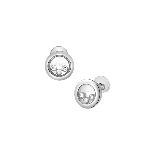 Gold Earrings Chopard Happy Diamonds 83A018-1001