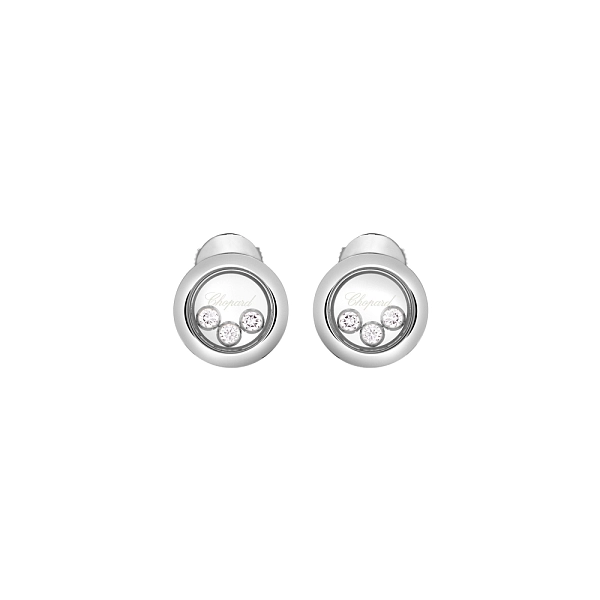 Gold Earrings Chopard Happy Diamonds 83A018-1001