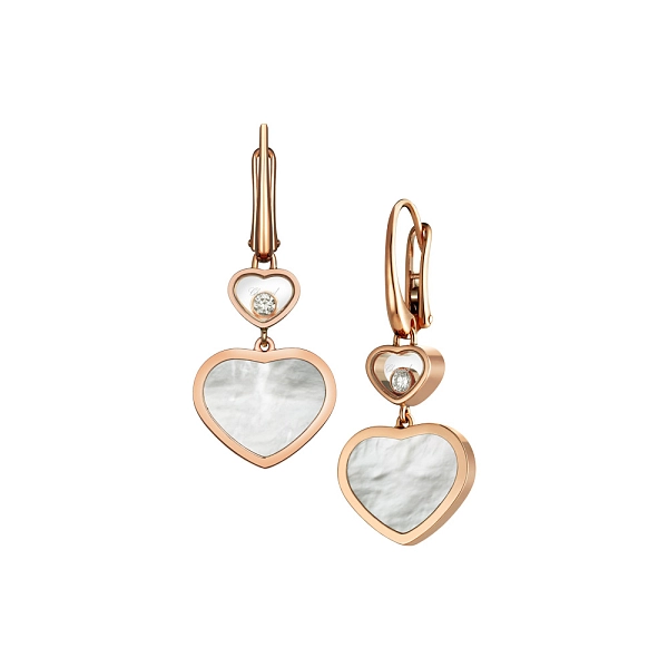 Gold Earrings Chopard Happy Hearts 837482-5310