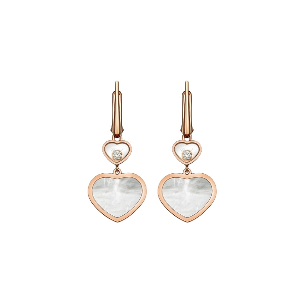 Gold Earrings Chopard Happy Hearts 837482-5310