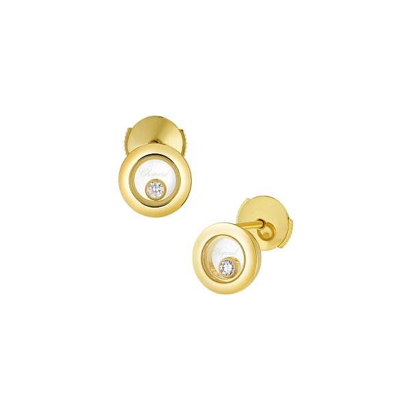 Gold Earrings Chopard Happy Diamonds 83A017-0001