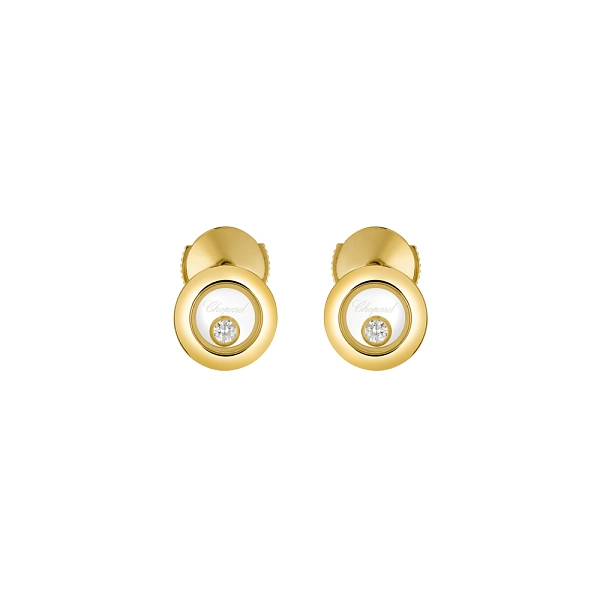 Gold Earrings Chopard Happy Diamonds 83A017-0001