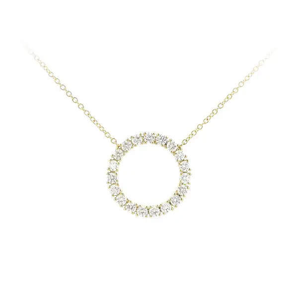 Endless Sparkle of Gold Necklace with Diamonds