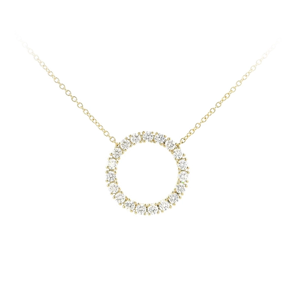 Endless Sparkle of Gold Necklace with Diamonds