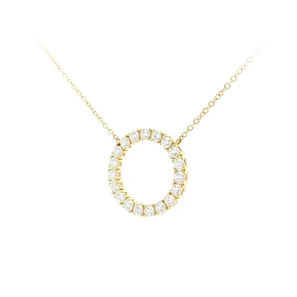 Endless Sparkle of Gold Necklace with Diamonds