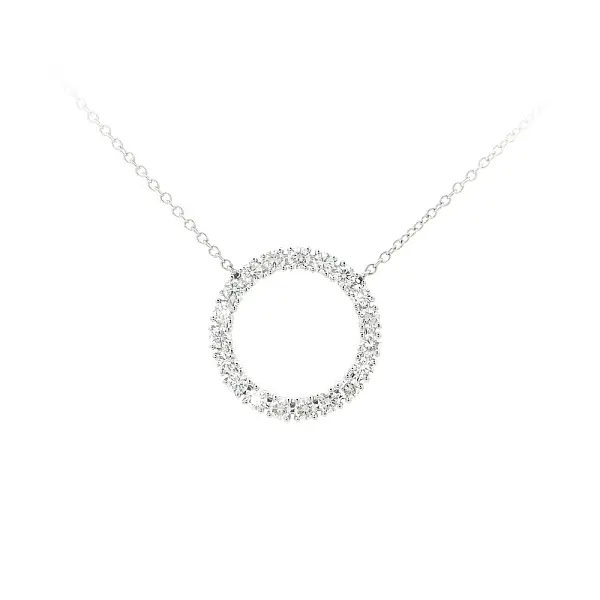 Timeless White Gold Necklace with Diamonds