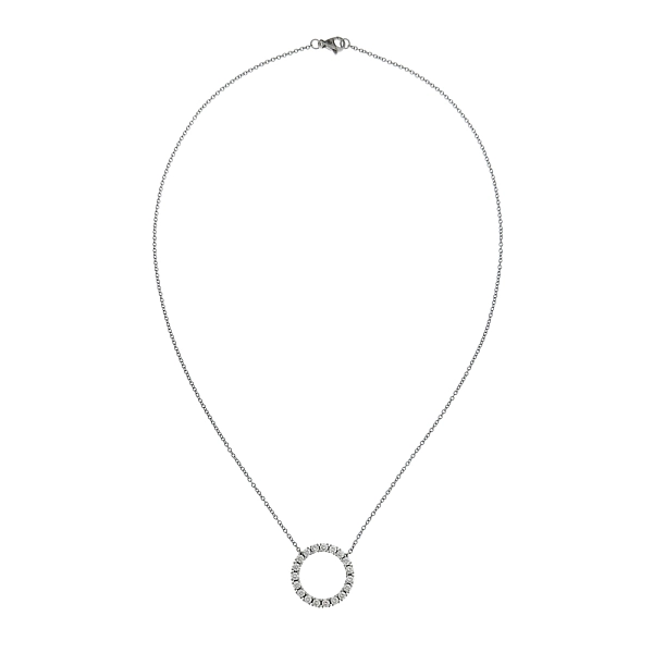 Timeless White Gold Necklace with Diamonds