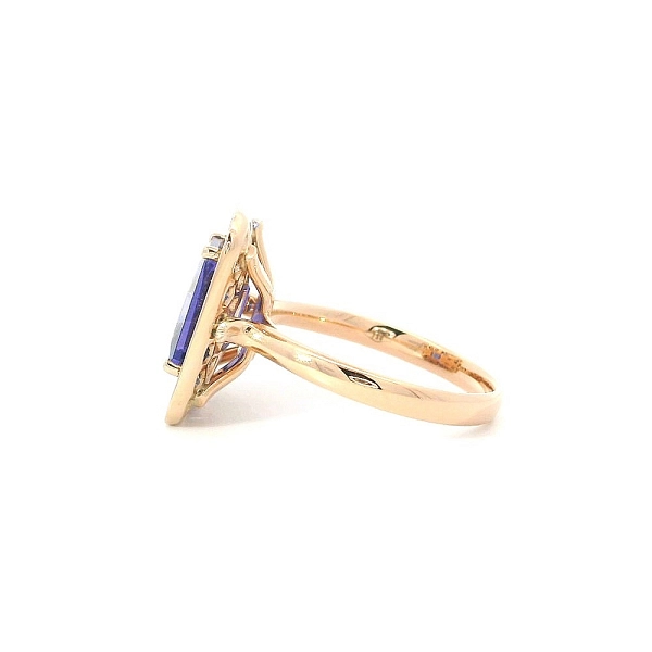 Exclusive Ring with Tanzanite, Sapphires and Diamonds Unique Luxury