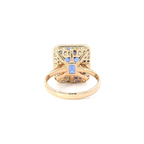 Exclusive Ring with Tanzanite, Sapphires and Diamonds Unique Luxury