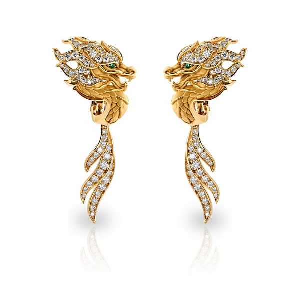 Earrings New Shanghai Maxi Pave