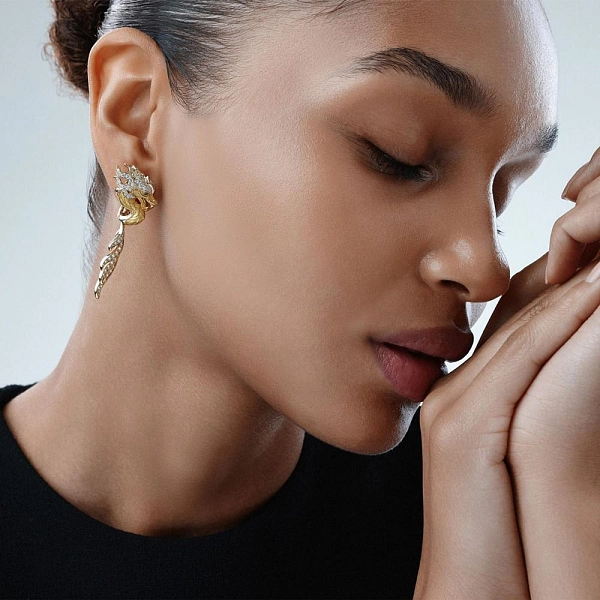 Earrings New Shanghai Maxi Pave