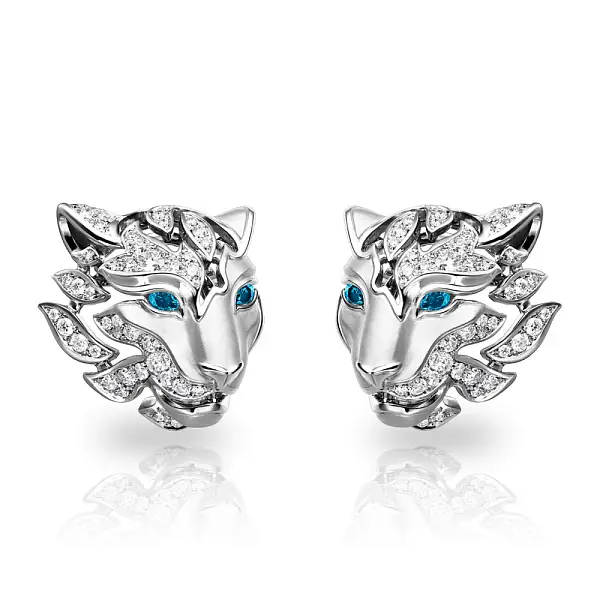 Earrings Carrera y Carrera Irbis Pave