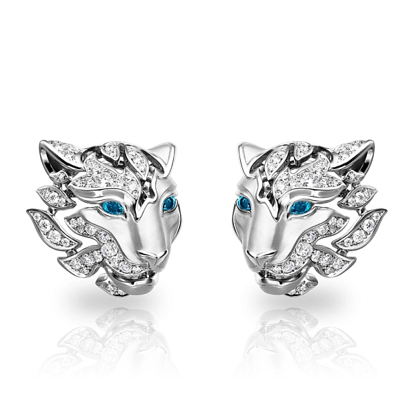 Earrings Carrera y Carrera Irbis Pave