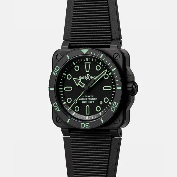 Bell & Ross BR-03 Diver Lum Outline BR03A-D-OL-CE/SRB