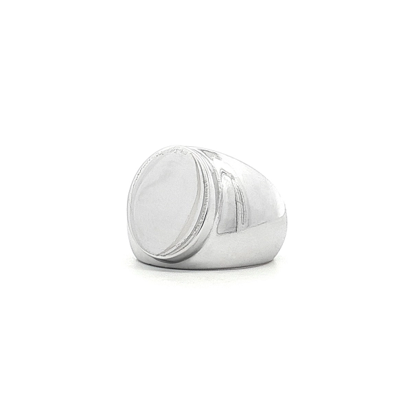 White Gold Signet Ring