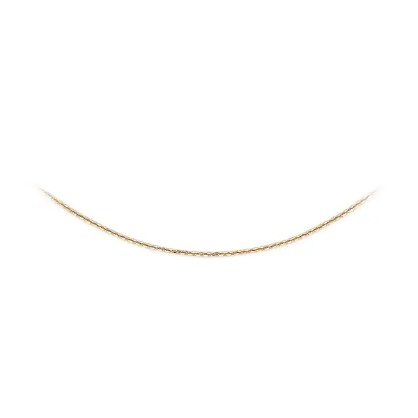 Minimalist Yellow Gold Anchor Chain